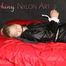 NEW MODELL MIA being tied and gagged with ropes and a clothgag wearing a sexy brown shiny nylon pants and a black rain jacket (Pics)