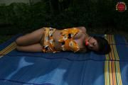 Asian Girl Handcuffed Incomfortably