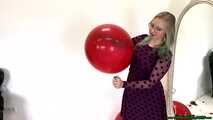 balloon stress test with nails, lighter and stick