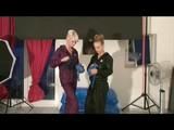 Jenny and Yvonne having a good time together wearing sexy shiny nylon rainwear (Video)
