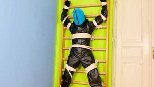 Breathplay in unbreathable, thick PVC overall 2.