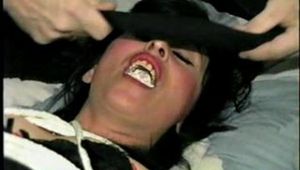 40 Yr OLD HAIRDRESSER, CROTCH ROPED, FROG TIED & PANTIES STUFFED IN HER MOUTH (D29-5)