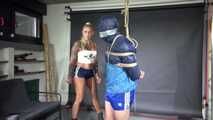 Ms. Ungeniert playing with her Nylonslave
