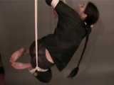 Get 4 classic videos with Lupi wearing shiny nylon rainwear beeing tied and gagged