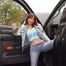 Masturbating on a gear knob