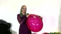 balloon stress test with nails, lighter and stick