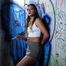 Smoking barefoot with Maria