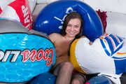 418 Hot beach ball shooting with Morgan.