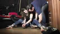 Michelle taped and tickled 