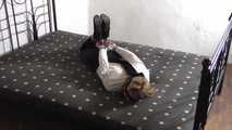 her first tapehogtie 2/3