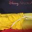 Watching sexy Pia being tied and gagged with ropes on a bed and a clothgag wearing sexy yellow shiny nylon rainwear (Pics)