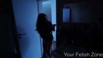 Two girls film themselves