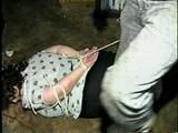 BIG 314 lb HOG-TIED, SPANKED, 5 GAGGED BARB (D16-11)