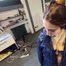Rey Sanson bound and gagged in a shiny nylon Downcoat