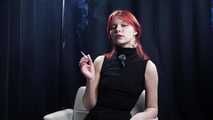 Red Elegance: Yuliana’s Smoking Ritual