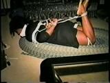 33 YEAR OLD BLACK NURSE GETS HOG-TIED, PANTY MOUTH STUFFED & CLEAVE GAGGED (D42-12)