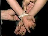 38 Yr OLD CASHIER IN BLACK LEATHER DRESS, TIED & GAGGED HOSTAGE (D22-14)