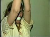 SCHOOL TEACHER HOG-TIED & BALL-GAGGED (D10-4)