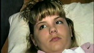 18 YR OLD BABYSITTER TIES UP & GAGS HERSELF, IS HANDGAGGED & MOUTH STUFFED (D45-8)