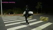 Xiaoyu Night Stroll and Near Blackout Condom Breathplay