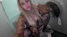 My hottest piss in the public toilet!