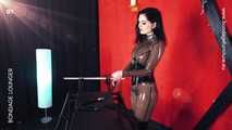 Sophie_X_Elodie in latex on the BDSM stretching rack 😈