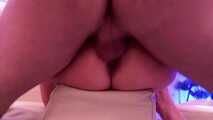 Bareback cunt Jenny surrounded by foreign cocks
