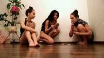 [From archive] Lucky & La Pulya & Xenia - Card games with bondage (video 01)