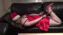 Cuffed on a couch