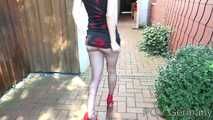 "Under german roofs " - Cladi long legs with Pantyhose Part 02