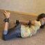 Valya hogtied in jeans