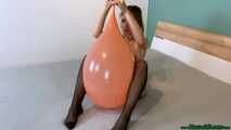 erotic nude inflating and playing with light orange U16 [NonPop]