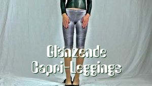 Glänzende Caprileggings zerreißen