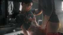 Gol Ellie Halo Bathroom Fuck and Cumshot