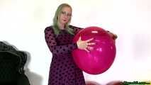 balloon stress test with nails, lighter and stick