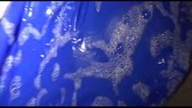 Sonja taking a bath and ties and gagges herself wearing a shiny nylon rainwear combination (Video)