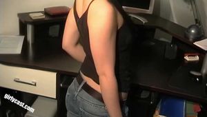 Teen Christin's private XXX Tape - Creampie