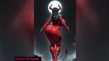 GoL Anime Devil Woman Shaking and Tits Gooning