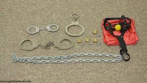 Bondage lover Kelly handcuffed