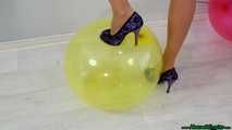 sexy highheel and feet popping thai balloons