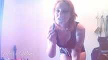 PVC corset smoking
