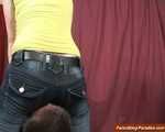 Sarah's Jeansfacesitting, like on a horse