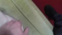 Lucy in tape and tickled