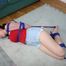 Sabrina hogtied