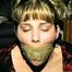 18 YR OLD BABYSITTER WRAP TAPE GAGGED & TIED UP ON THE FLOOR (D34-1)