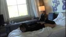 American Domme Tied and Cuffed