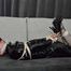 Bound in PVC domina dress