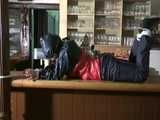 3 Videos with Jill tied and gagged in shiny nylon Rainwear. From 2005-2008!