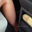 barefoot car driving