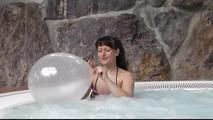 at the hotel pool